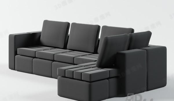 3d多人沙发模型产品工业素材免费下载(图片编号:1923027)-六图网